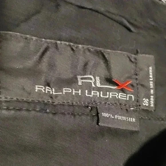 RLX Polo Ralph Lauren Golf Shorts Classic Navy Blue Stretch Wicking MENS 36 - Picture 8 of 10